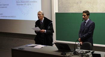 PhD Alexandros Kimon Leonidakis (December 16th, 2016)